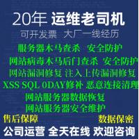 网站服务器安全被病毒入侵清理木马挂马检测后门查杀漏洞修复检测