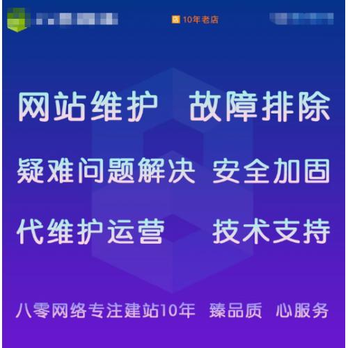 网站维护 故障排除疑难问题解决 WordPress安全防御加固 技术支持
